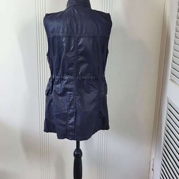 Banana Republic Women's Denim Like Long Vest - Picture 2 of 6